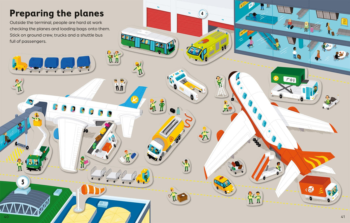First Sticker Book Cars, Trains and Planes Harper Collins Childrens Lil Tulips