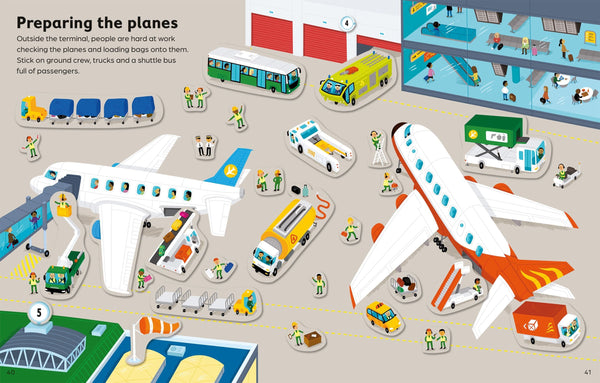 First Sticker Book Cars, Trains and Planes Harper Collins Childrens Lil Tulips
