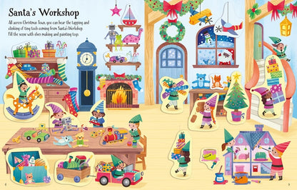First Sticker Book Christmas Harper Collins Childrens Lil Tulips