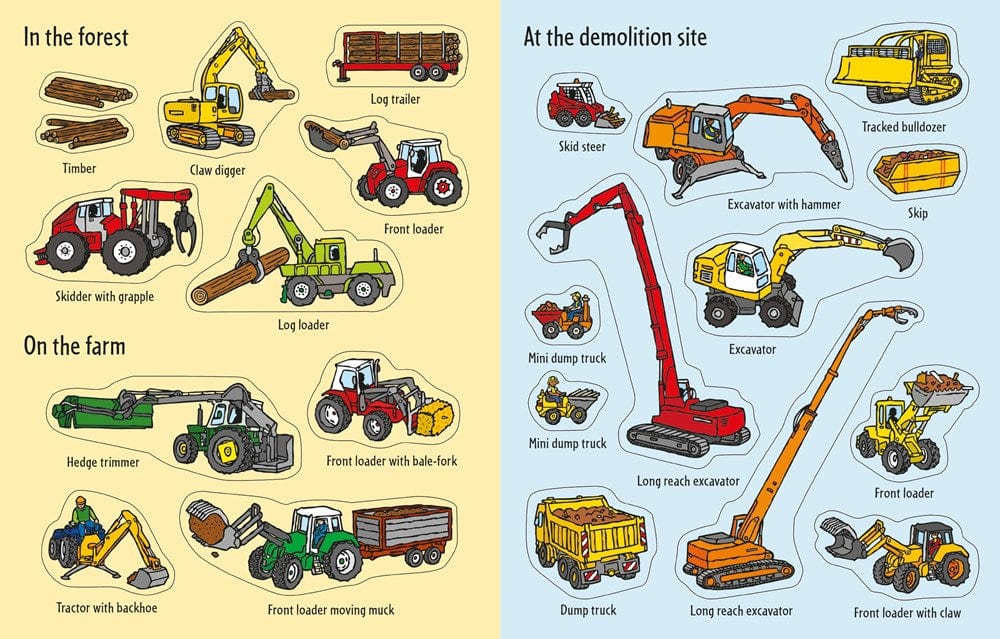 First Sticker Book Diggers Harper Collins Childrens Lil Tulips