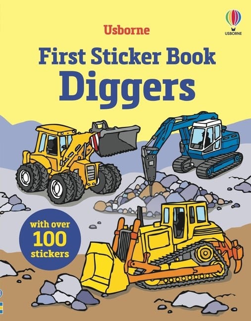 First Sticker Book Diggers Harper Collins Childrens Lil Tulips
