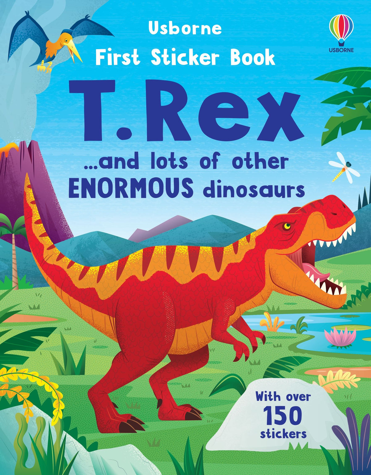 First Sticker Book T. Rex — Usborne book cover