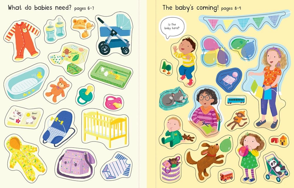 First Sticker Book the New Baby Harper Collins Childrens Lil Tulips