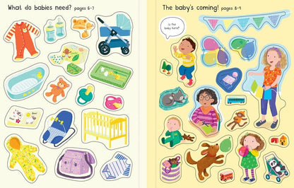 First Sticker Book the New Baby Harper Collins Childrens Lil Tulips