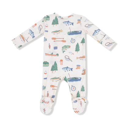 Fishing Things - 2 Way Zipper Footie Angel Dear Lil Tulips