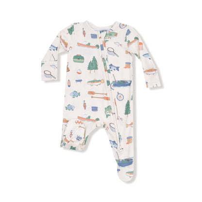 Fishing Things - 2 Way Zipper Footie Angel Dear Lil Tulips