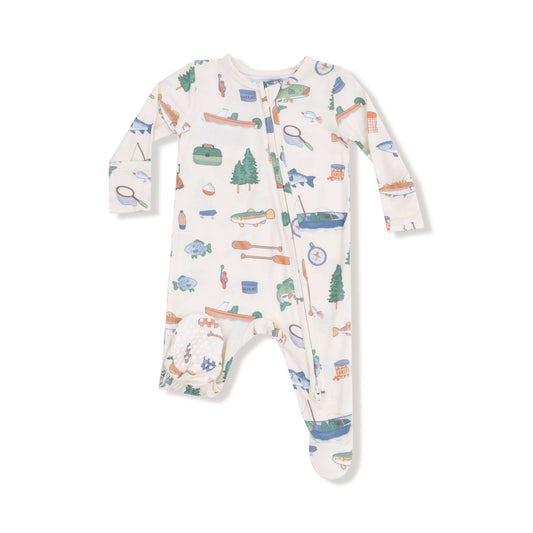 Fishing Things - 2 Way Zipper Footie Angel Dear Lil Tulips
