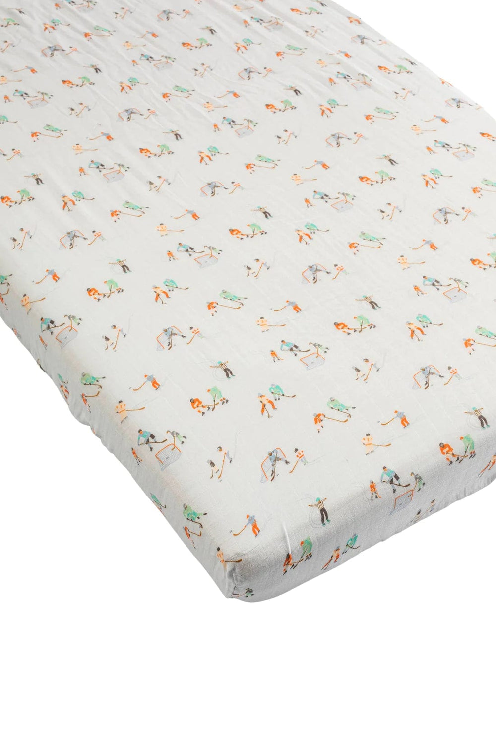Fitted Crib Sheet - Ice Hockey LouLou Lollipop Lil Tulips