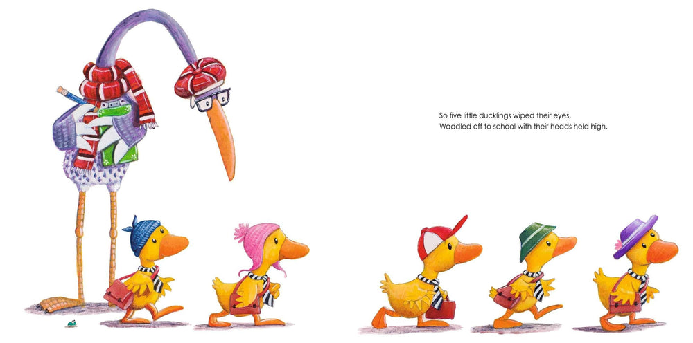 Five Little Ducklings Go To School Simon & Schuster Lil Tulips