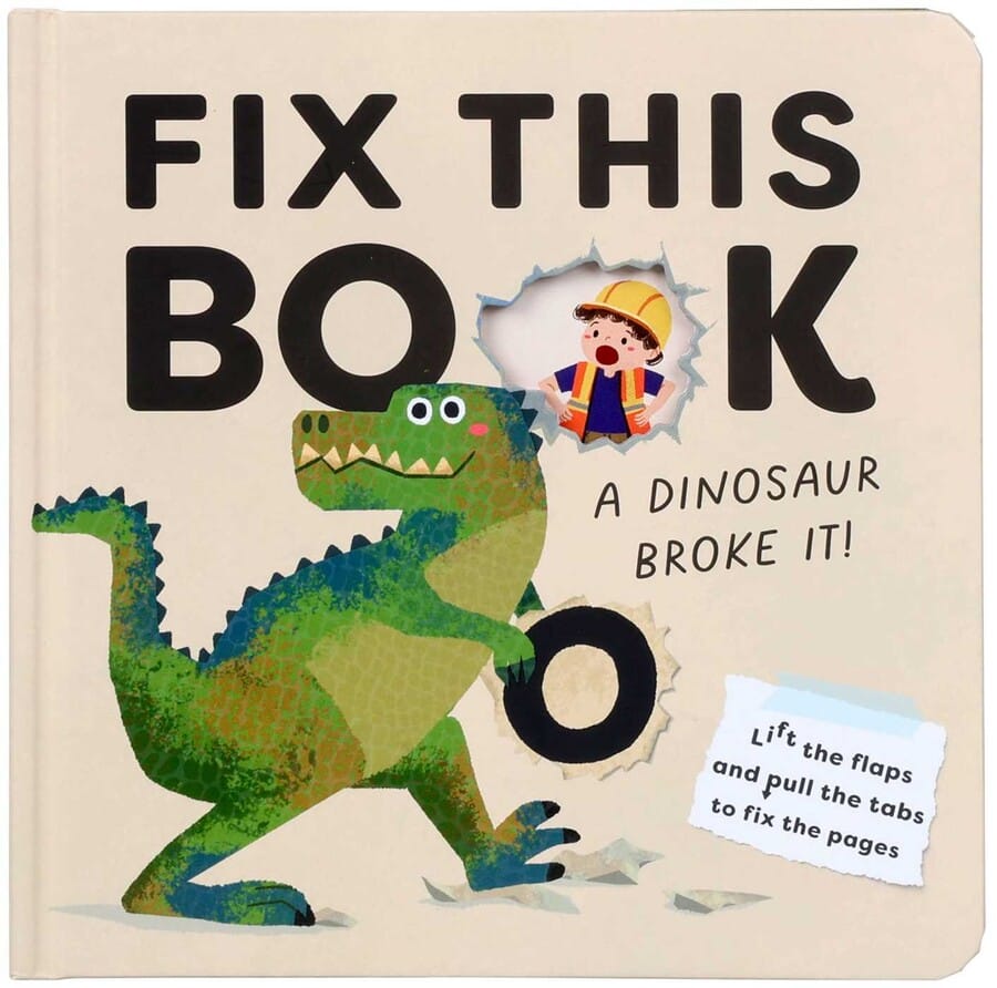 Fix This Book: A Dinosaur Broke It! - Board Book Simon & Schuster Lil Tulips