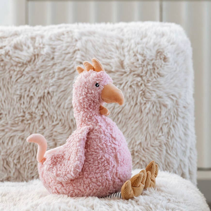 Flora Chicken Plush Toy and the little dog laughed Lil Tulips