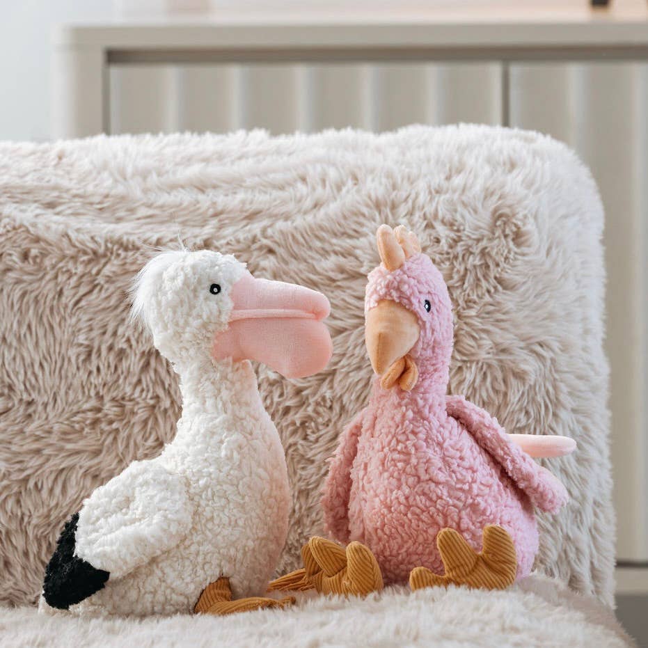 Flora Chicken Plush Toy and the little dog laughed Lil Tulips