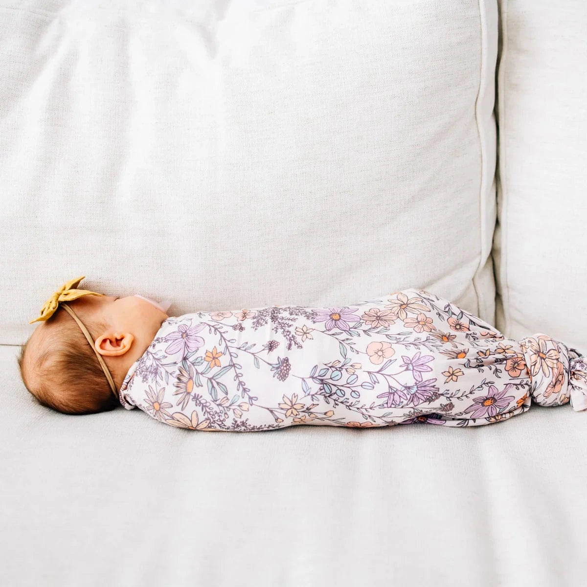 Flora Knit Swaddle Blanket Copper Pearl Lil Tulips