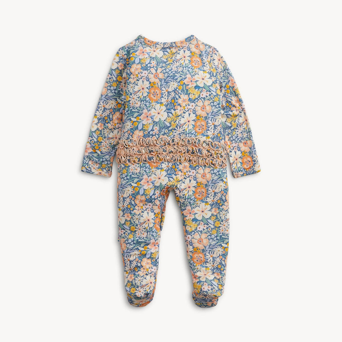 Flora Modal Ruffle Footie Magnetic Me Lil Tulips