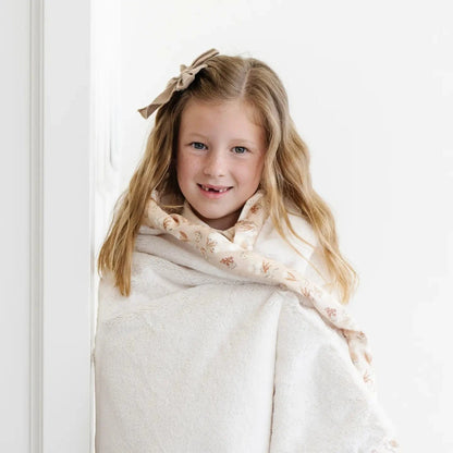 Flora Satin Border Blanket Saranoni Lil Tulips