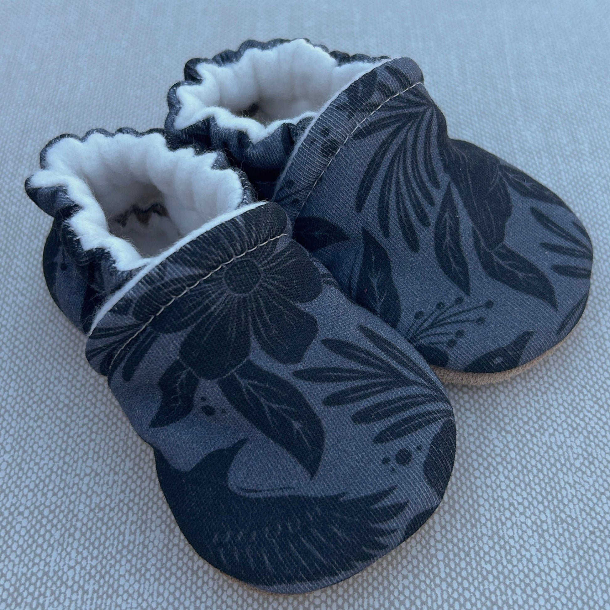 Floral Crow Black Damask Snow + Arrow Lil Tulips