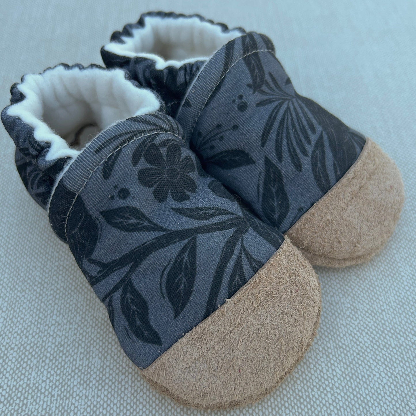 Floral Crow Black Damask Snow + Arrow Lil Tulips