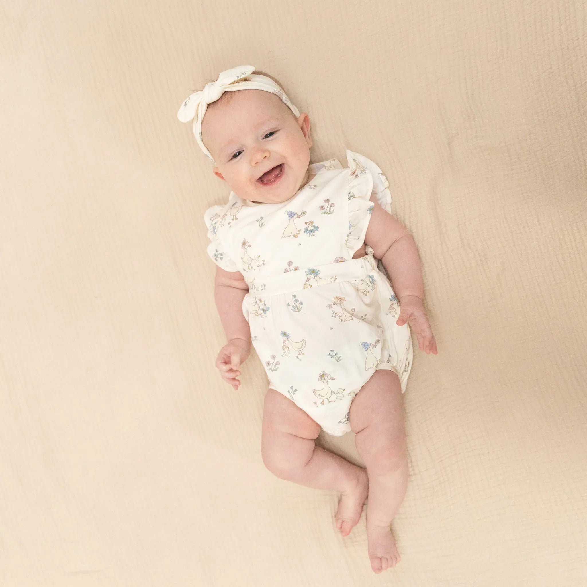 Flower Ducklings  Sunsuit Angel Dear Lil Tulips