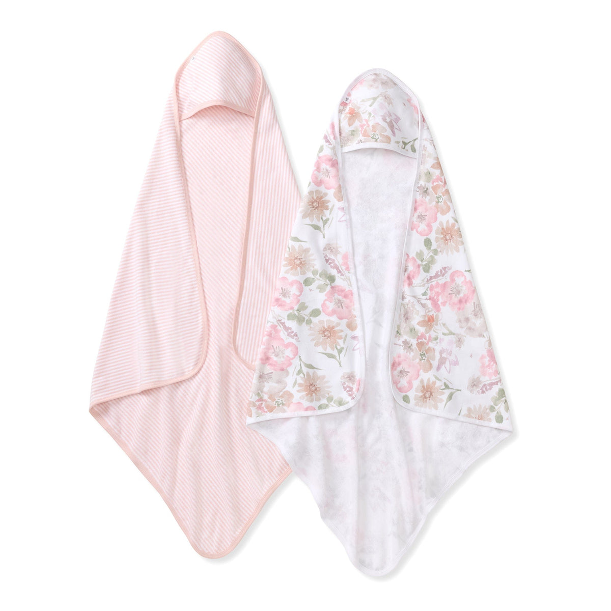 Flower Meadow Organic Knit Terry Towels Pack of 2 Burt's Bees Baby Lil Tulips