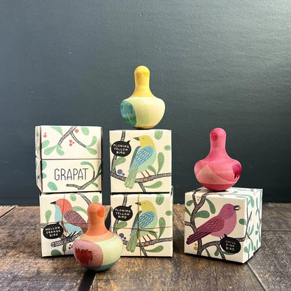 Flowing Yellow Bird Rocking Toy Grapat Lil Tulips