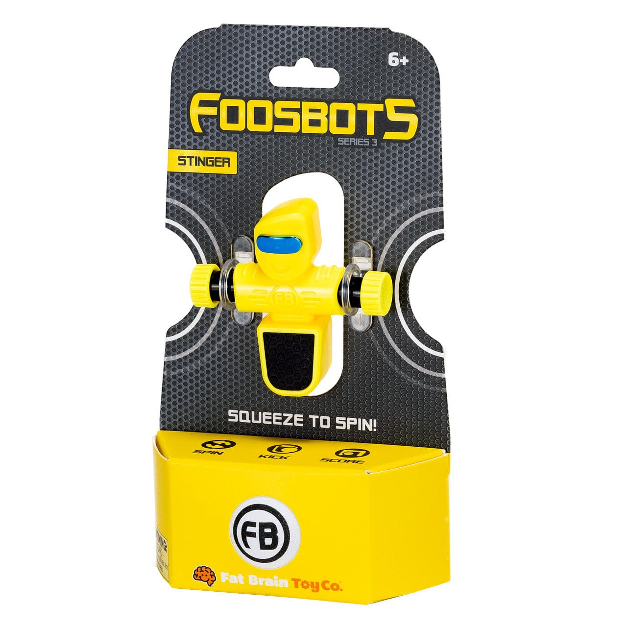 FoosBots Series 3 Single Yellow Fat Brain Toys Lil Tulips