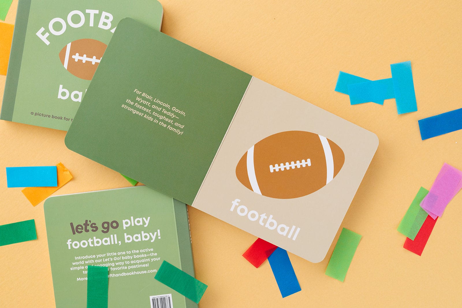 Football Baby Board Book Left Hand Book House Lil Tulips