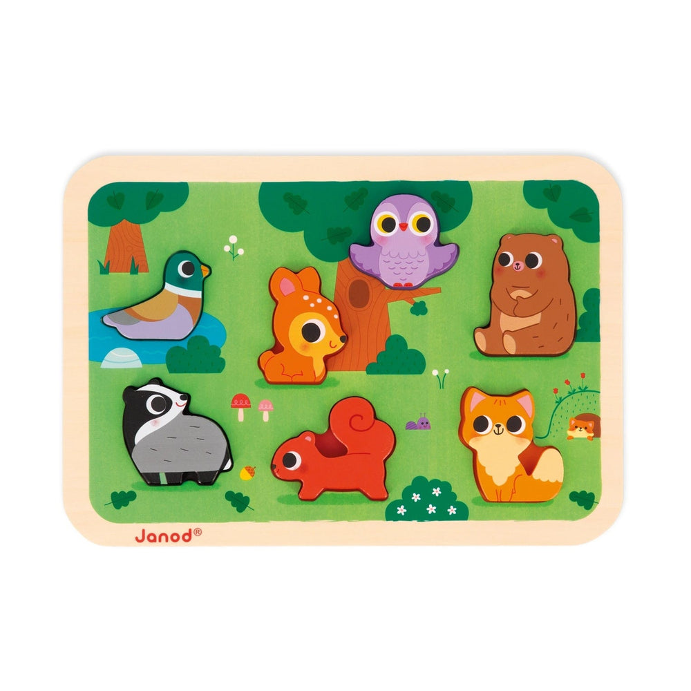 Forest Chunky Puzzle Janod Lil Tulips