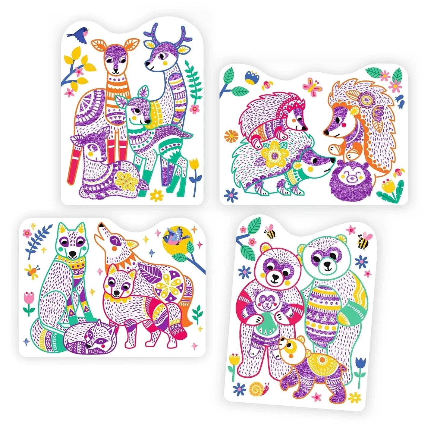 Forest Families Color Reveal Set Djeco Lil Tulips