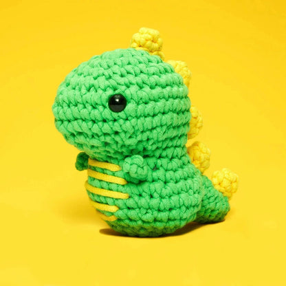 Fred the Dinosaur Beginner Crochet Kit The Woobles Lil Tulips