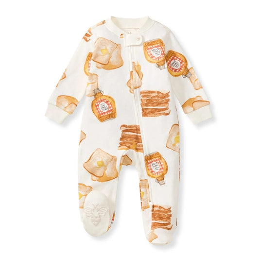 French Toast Sleep & Play Burt's Bees Baby Lil Tulips