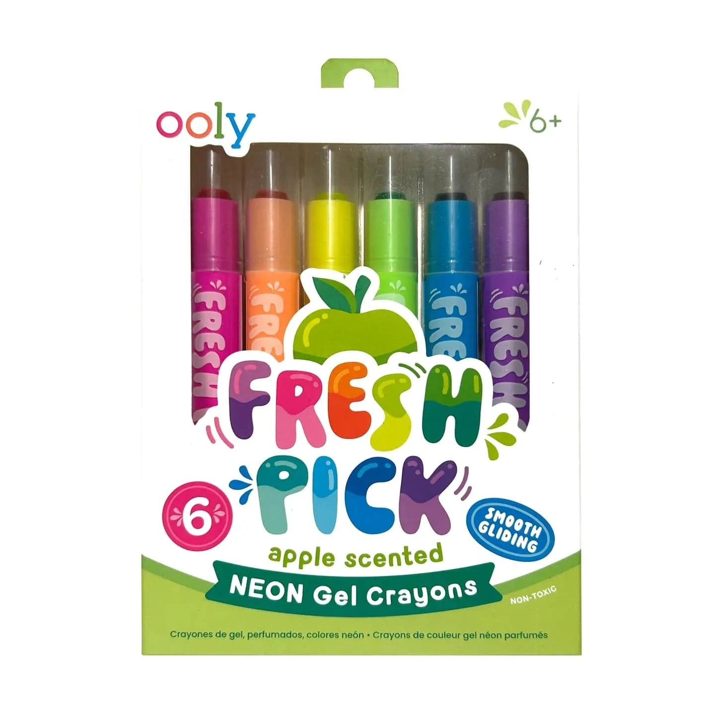 Fresh Pick Apple Scented Gel Crayons - Set of 6 OOLY Lil Tulips