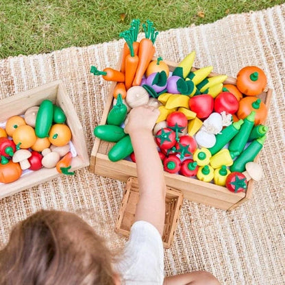 Fresh Produce Set A (Apples, Oranges & Bananas) Plan Toys Toys Lil Tulips