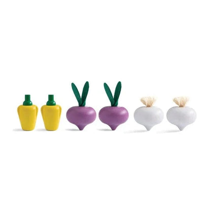 Fresh Produce Set C (Red Radishes, Garlics & Yellow Bell Peppers) Plan Toys Toys Lil Tulips