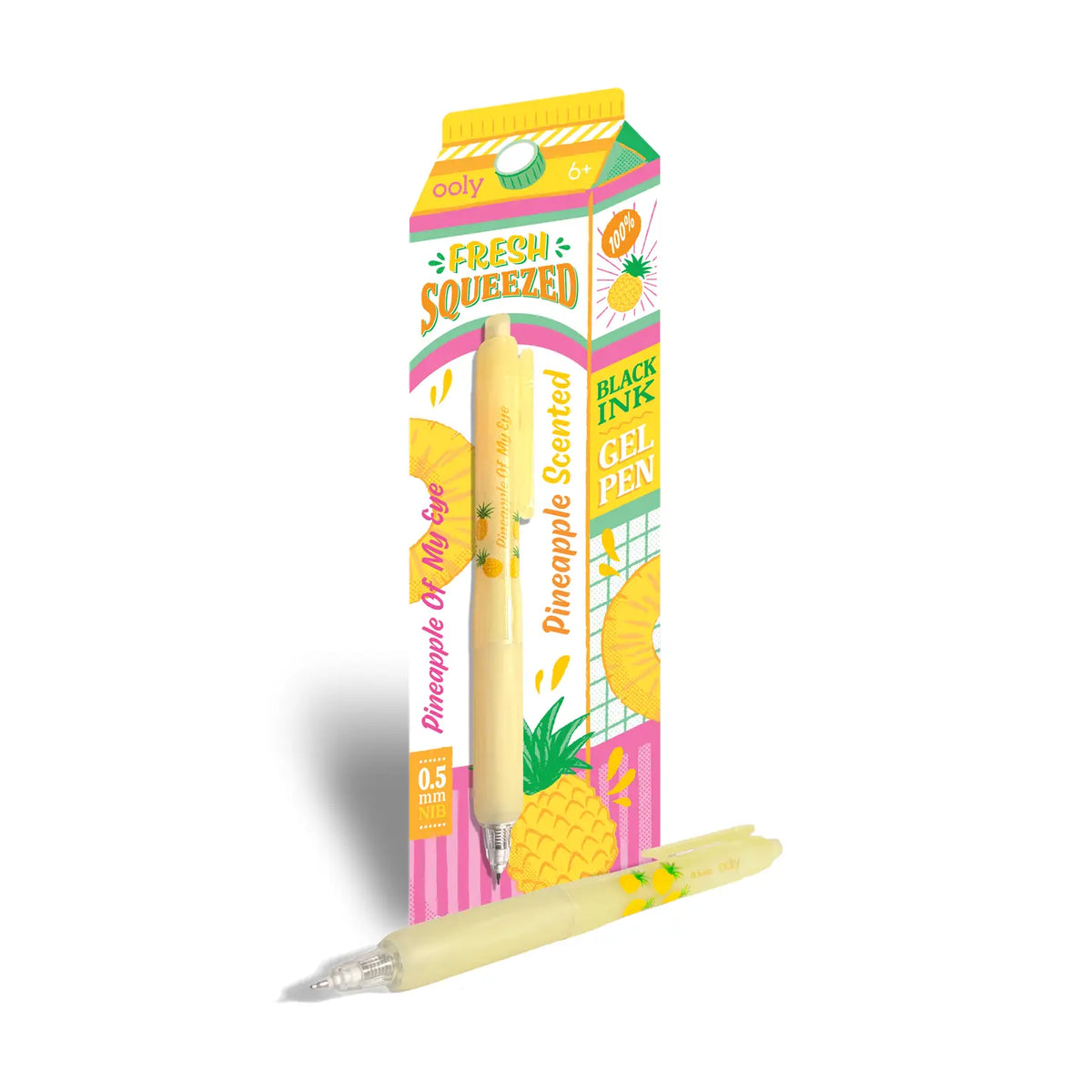 Fresh Squeezed Black Ink Scented Gel Pen - Pineapple OOLY Lil Tulips