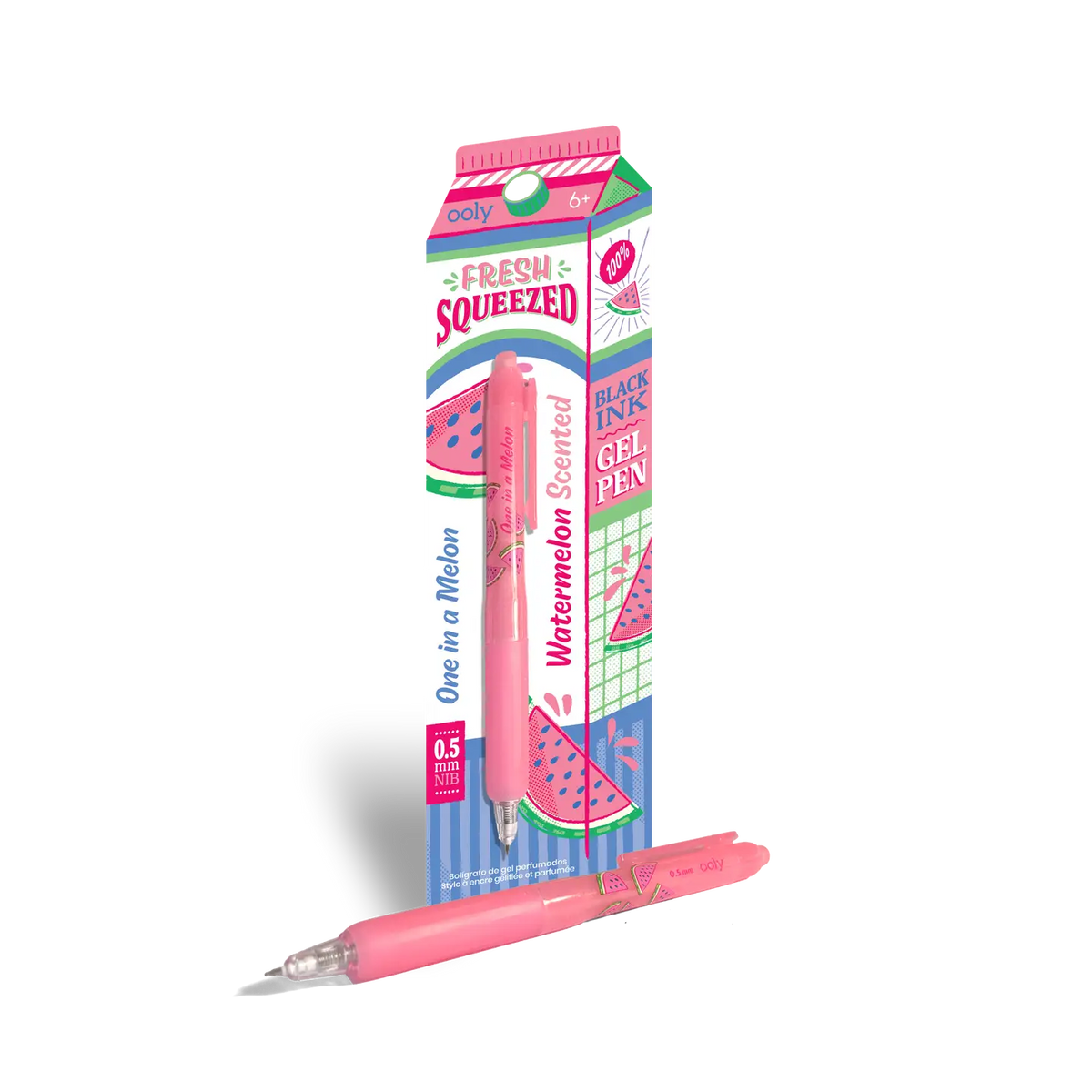 Fresh Squeezed Black Ink Scented Gel Pen - Watermelon OOLY Lil Tulips