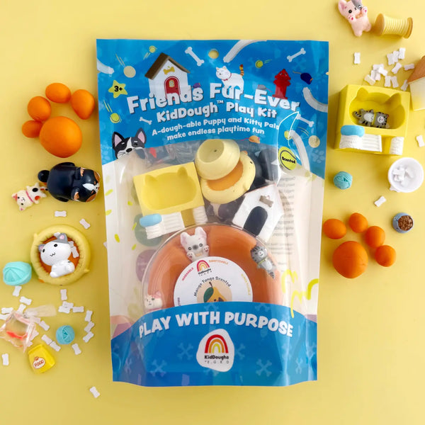 Friends Fur-Ever Kiddough Play Kit Earth Grown KidDoughs Lil Tulips
