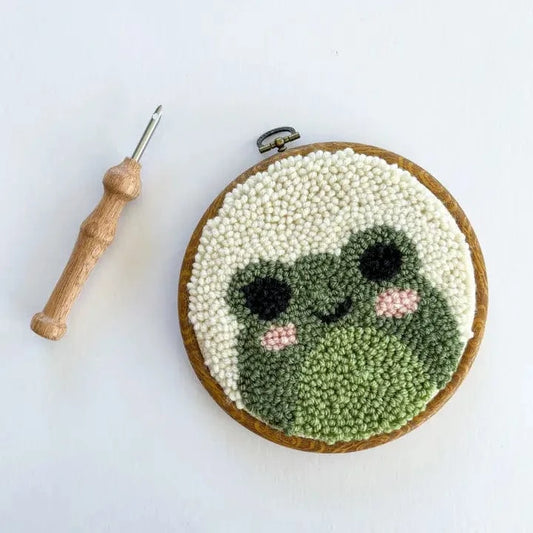 Frog Punch Needle Kit The Urban Acres Lil Tulips