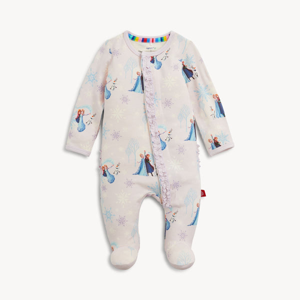 Frozen Right Fit Ruffle Magnetic Footie Magnetic Me Lil Tulips