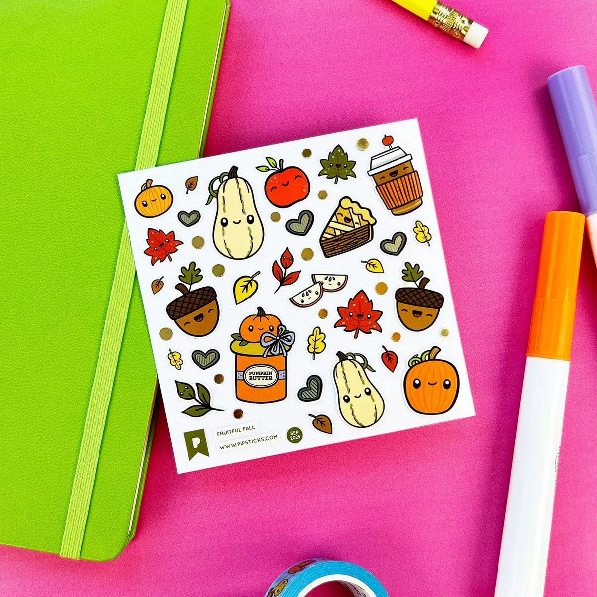 Fruitful Fall Stickers Pipsticks Lil Tulips