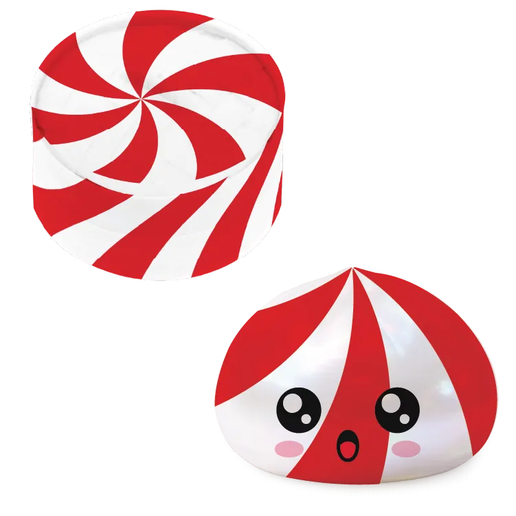 Fun Doh Christmas Dumpling Squishy Toy -  Colors/Styles Vary Novelty Brands Lil Tulips