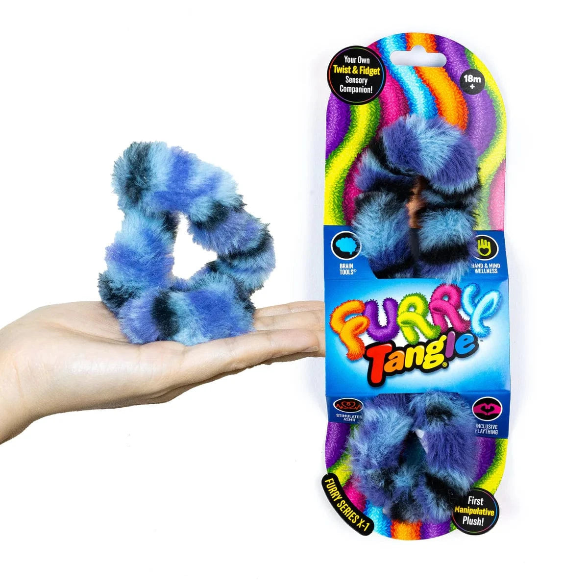 Furry Tangle® Plush Sensory Fidget Toy- Stripe Tangle Creations Lil Tulips