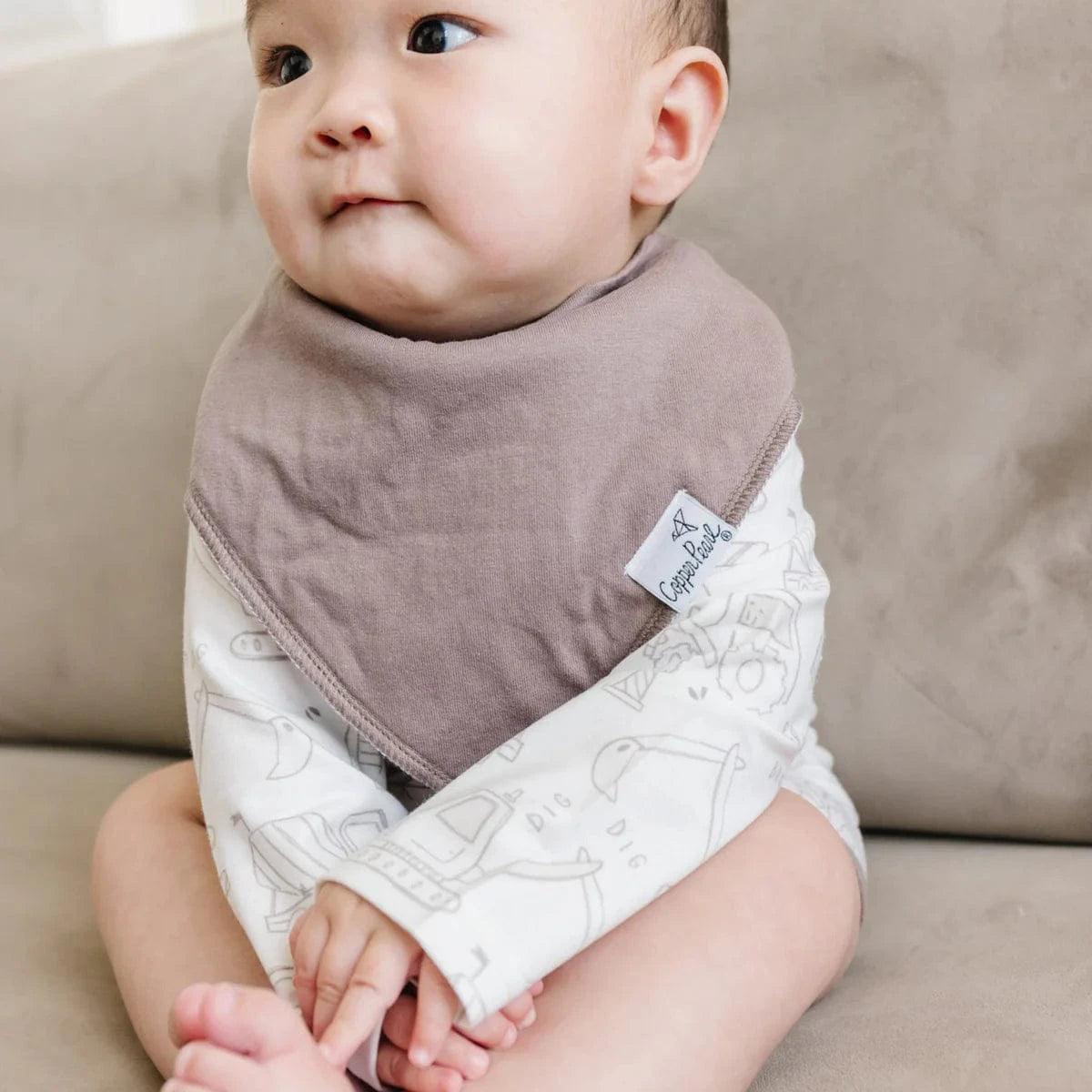 Gage Bandana Bibs Copper Pearl Lil Tulips