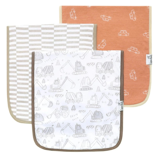 Gage Burp Cloth Set Copper Pearl Lil Tulips