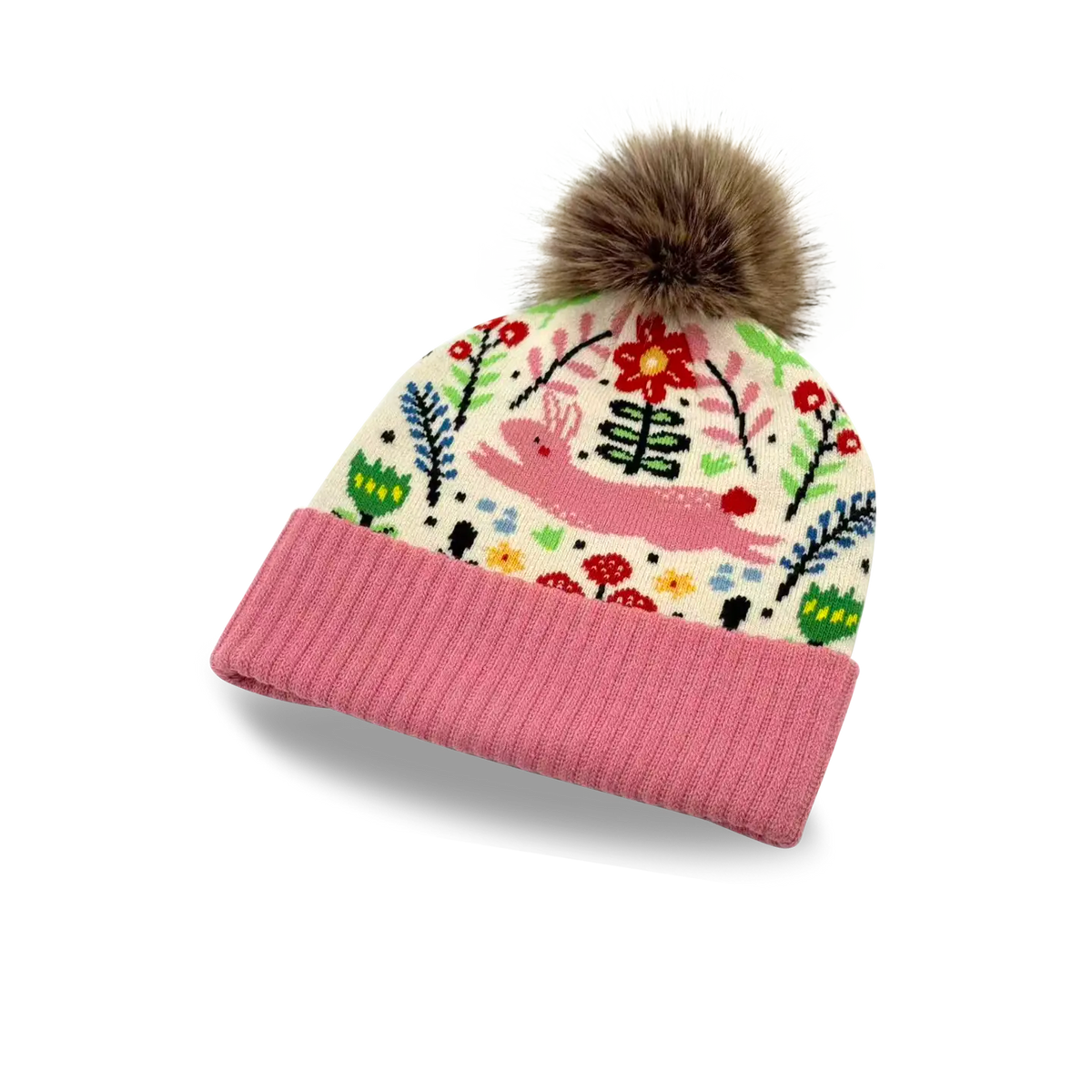 Garden Flower Pom Beanie - Kids Northern Icons Lil Tulips