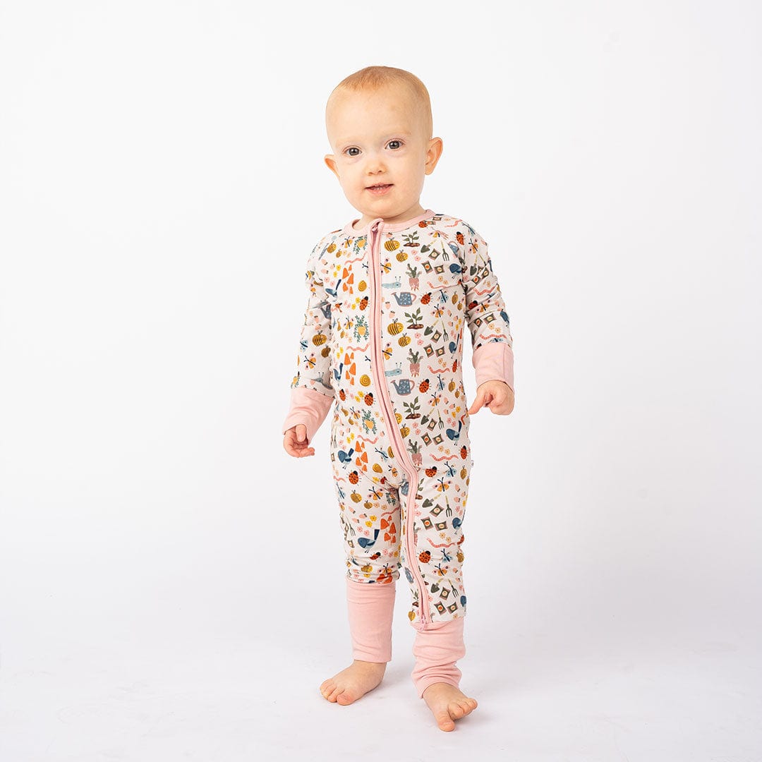 Garden Friends Bamboo Baby Pajamas - Convertible Emerson and Friends Baby & Toddler Clothing Lil Tulips