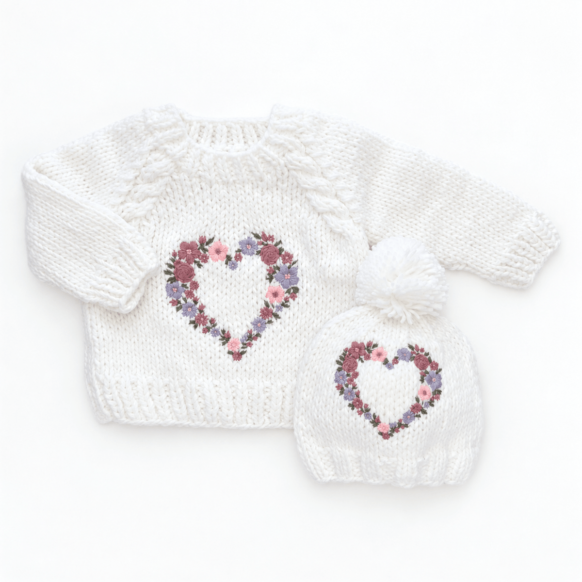 Garland Heart Beanie Hat for Baby & Kids Huggalugs Lil Tulips