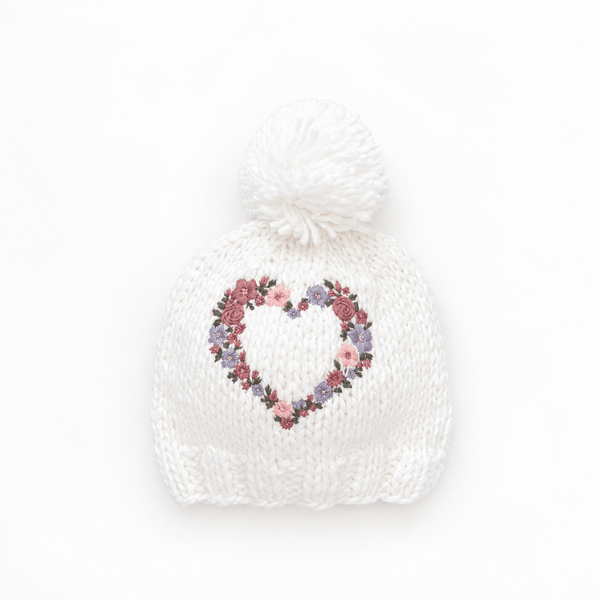Garland Heart Beanie Hat for Baby & Kids Huggalugs Lil Tulips