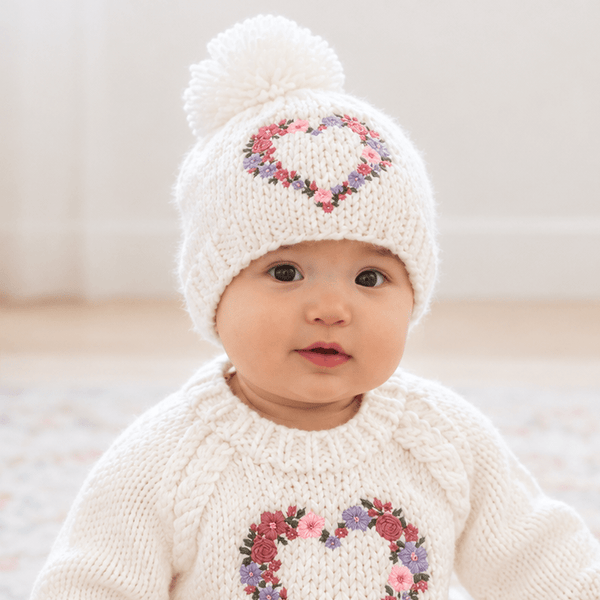 Garland Heart Beanie Hat for Baby & Kids Huggalugs Lil Tulips