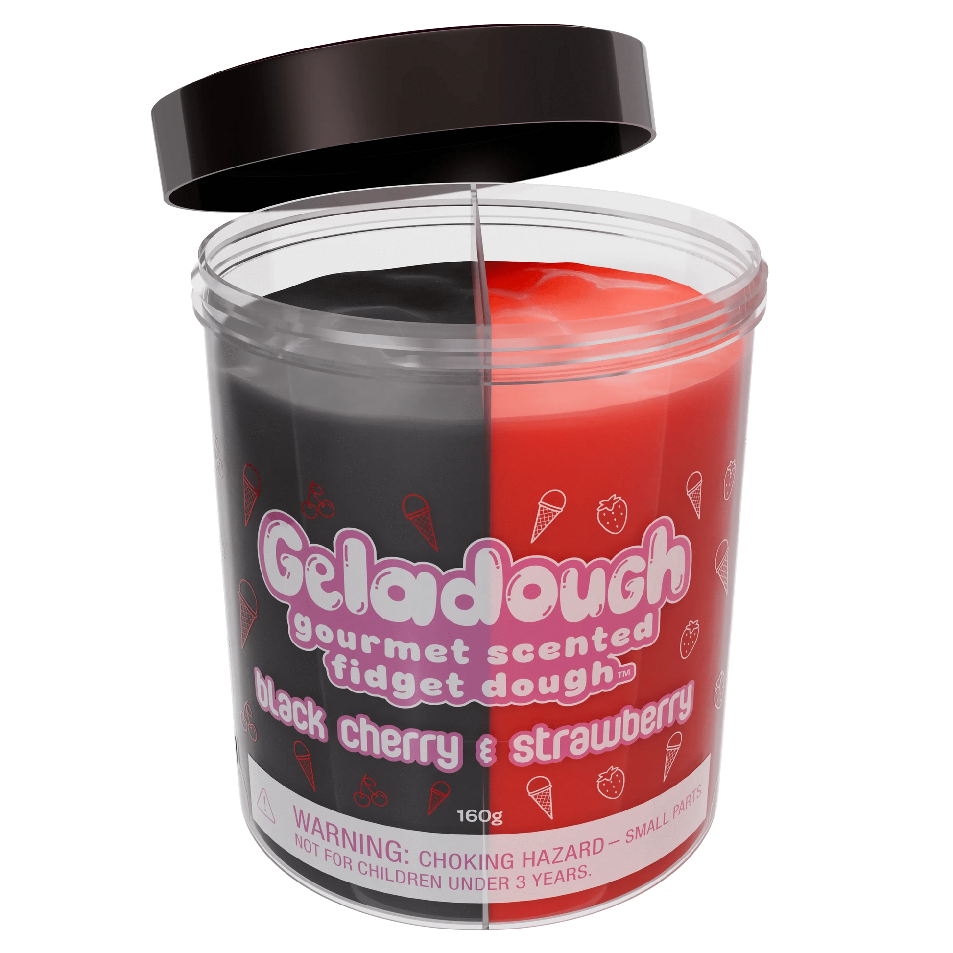 Geladough - Gourmet Scented Slime Dough Black Cherry & Strawberry Scentco Lil Tulips