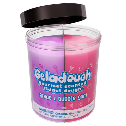 Geladough - Gourmet Scented Slime Dough Grape & Bubblegum Scentco Lil Tulips